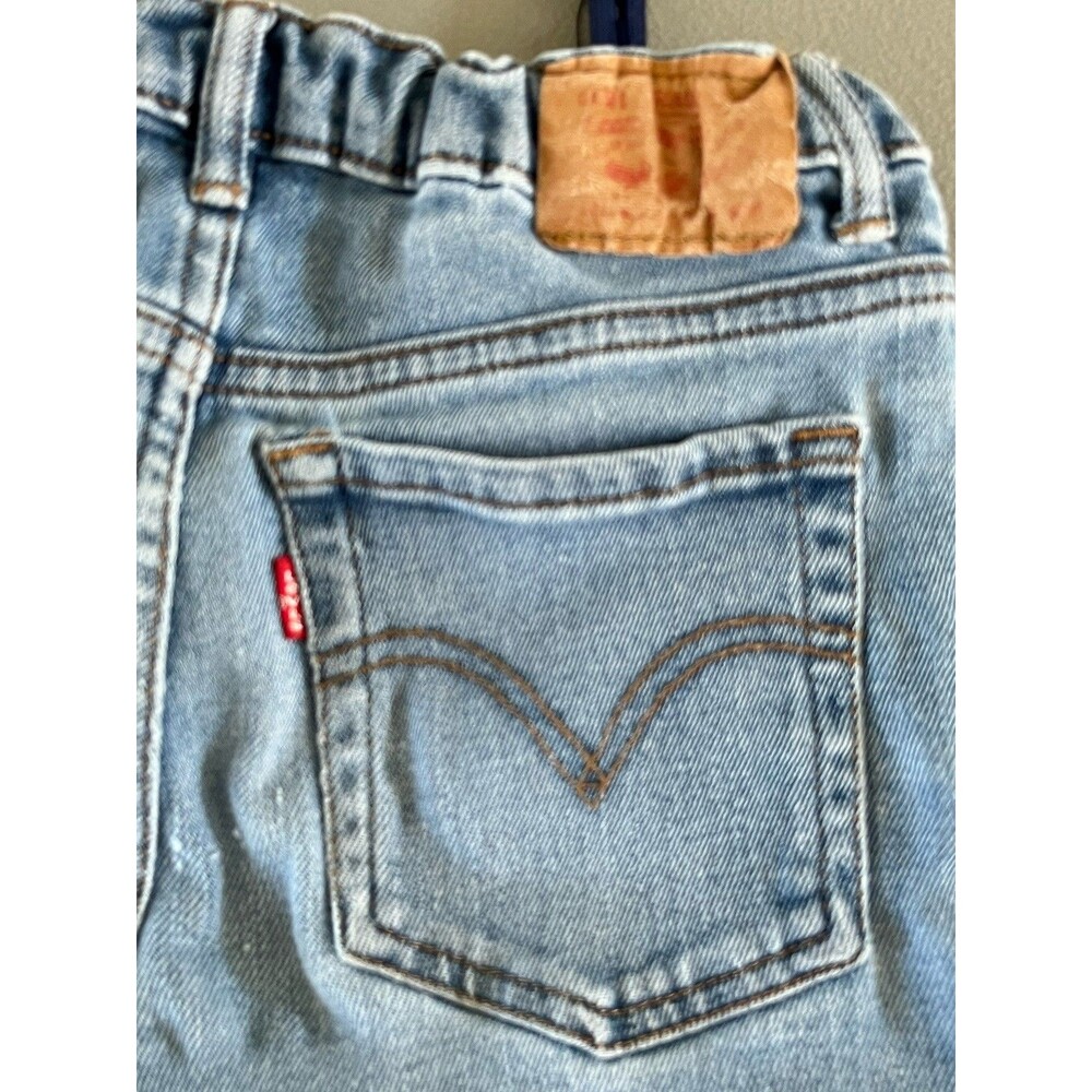 Levi’s 726 Girls High Rise Flare Jeans Light Wash Denim Kids Sz 12 Cowgirl 70’s - Picture 4 of 11